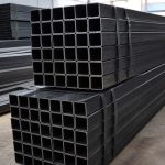 High Strength Square Steel Tube, 6m Length, Black